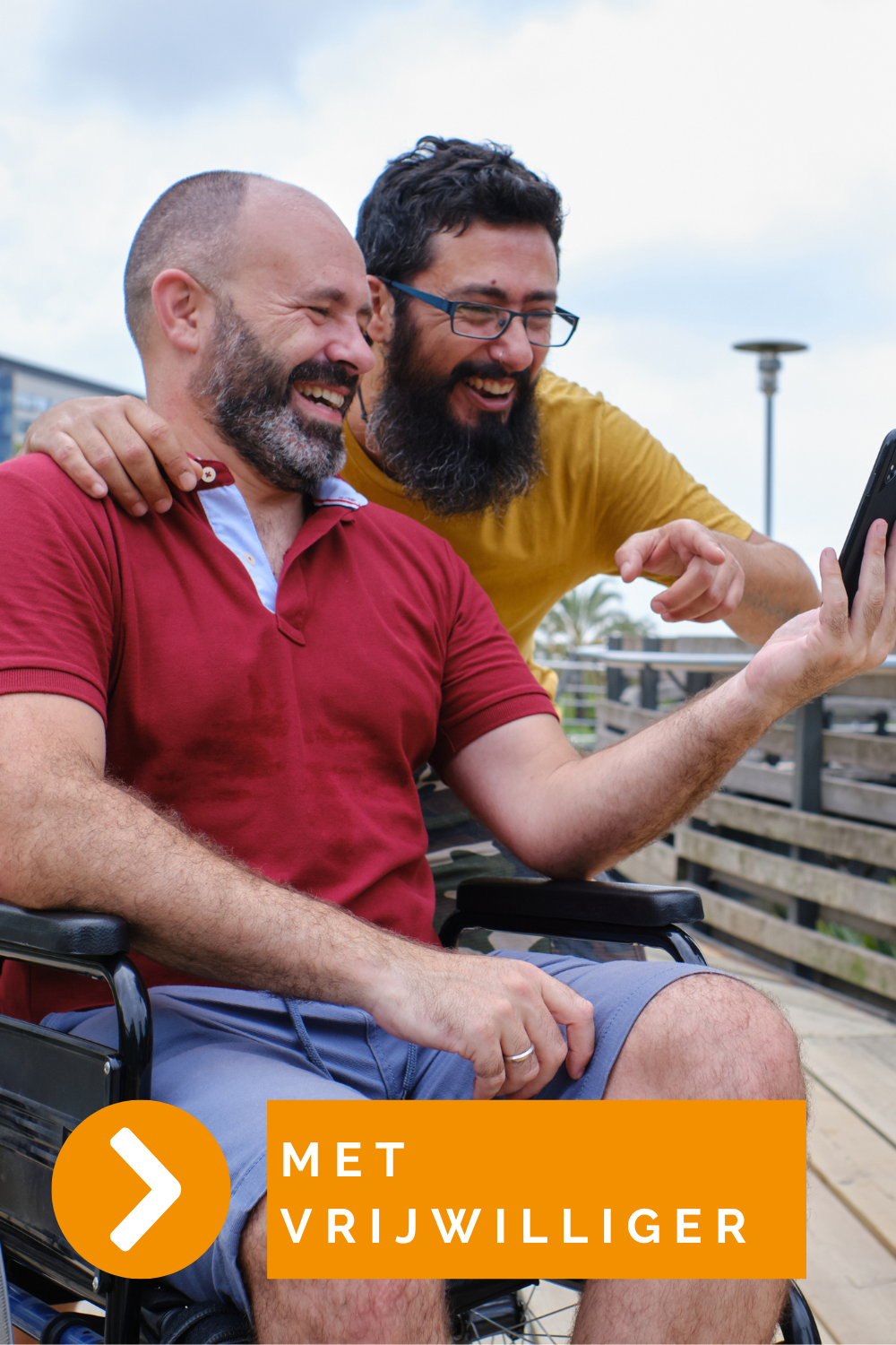 Met vrijwilligers